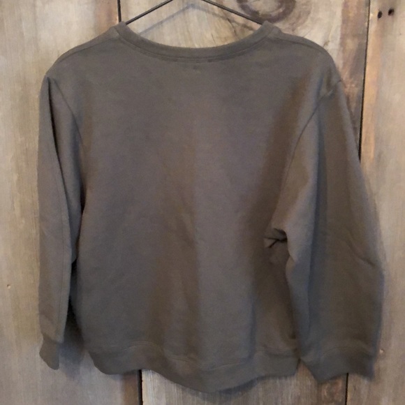 Olivaceous Bubble Arm Sweatshirt in Olive Green Size Small Women’s - Picture 3 of 11